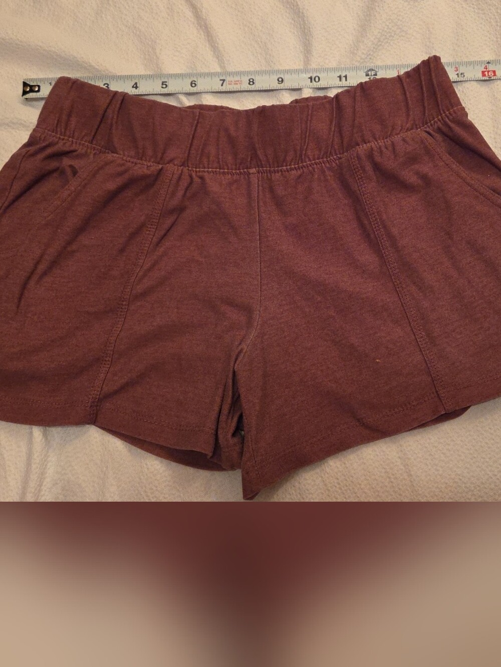 Jockey High-Waist With Pockets Women’s Sleep Shorts — Maroon